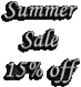 Summer Sale - 15% off